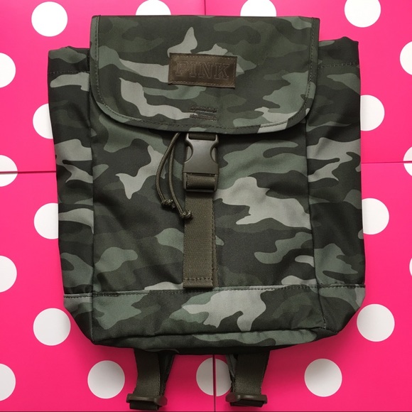 PINK VS Mini Camo Backpack Limited Edition New With Tag - Picture 3 of 8